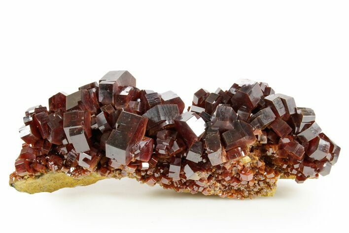 Top Quality, Deep Red Vanadinite Crystal Cluster - Large Crystals #368135
